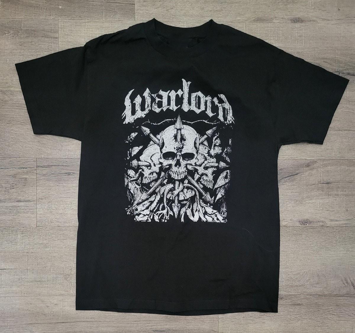 Vtg Warlord Band Album Music Heavy Cotton Black Shirt S-5XL CM412 M