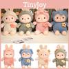 Cute Transforming Plush Toy Piggy Elephant Dinosaur Bunny Rabbit Doll Pillow Girls' Birthday Gift