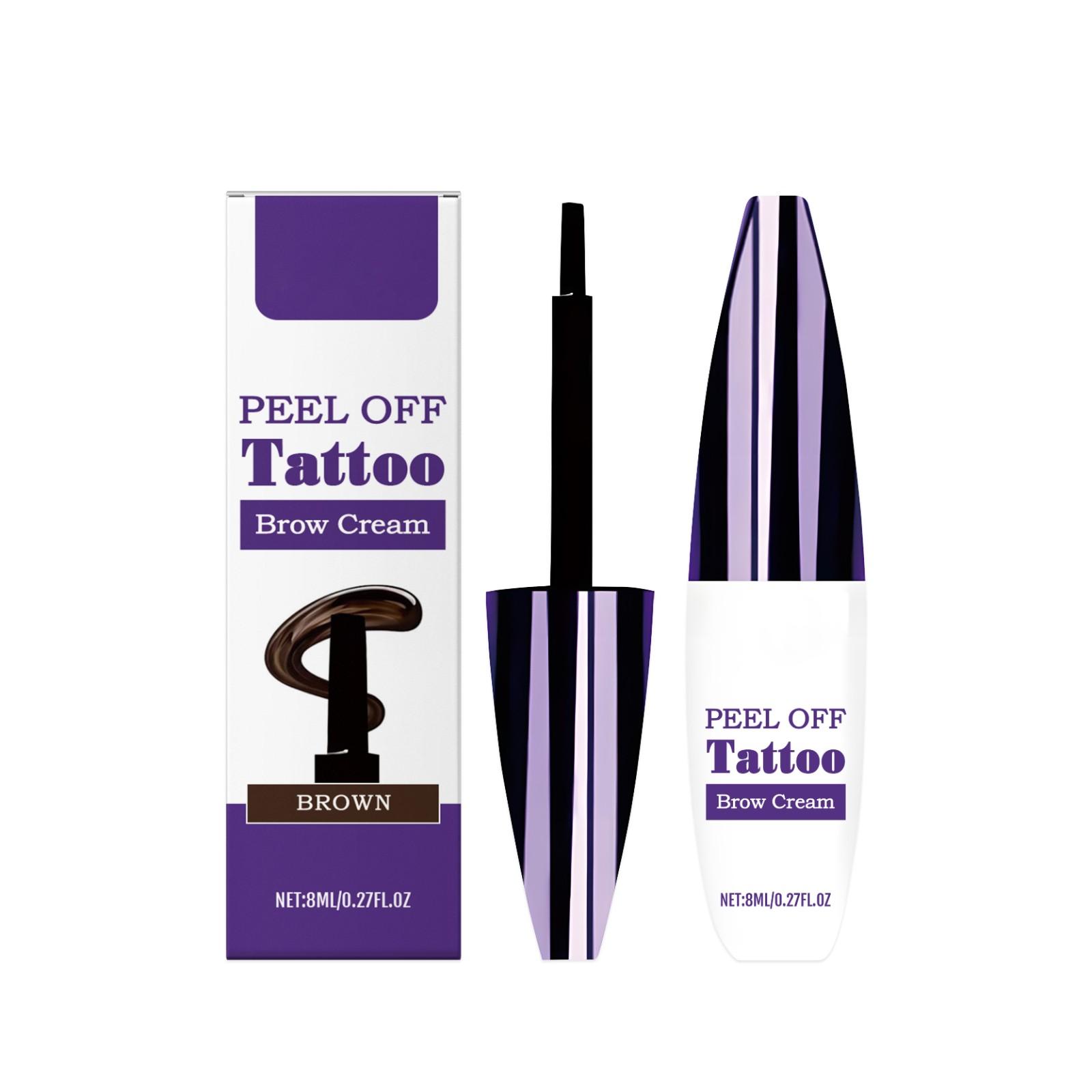 

8 мл жидкий карандаш для бровей, водостойкий и устойчивый к поту, отрывная пленка, натуральный ворс, ультратонкие штрихи, стойкий и без макияжа One Size