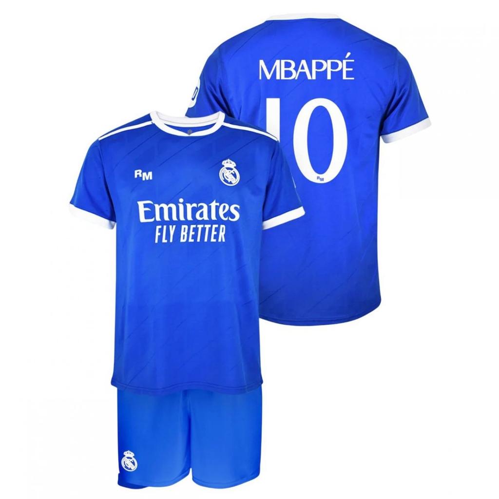 Real Madrid set shirt shorts junior Mbappe box RM25B3 152 blue
