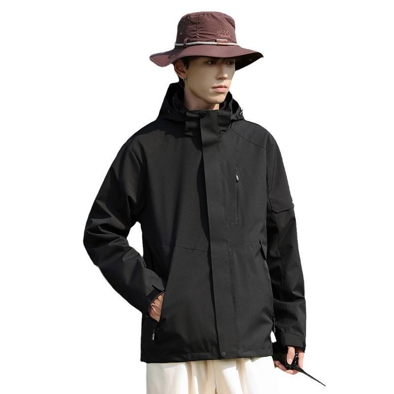 Unisex Lightweight Windproof Waterproof Hooded Jacket Outdoor Activities Hiking Camping Cycling