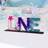 Animal Wildone Wooden Ornament Jungle Safri One Year 1st Birthday Party Decor Kids The Little Mermaid Party Decor Baby Shower