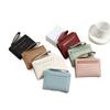 New Portable Women's Wallet PU Leather Multipurpose Coin Purse Lanyard Solid Color Card Holder