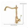 Faucet with Swivel Spout Retro OldWorld Single Lever Mixer for Kitchen, Laundry Room