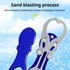 Portable Aluminum Alloy Fishing Lip Gripper Portable Fish Plier Hand Grip with Weight Scale Outdoor Fishing Accessories