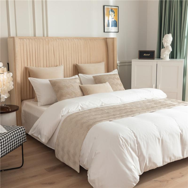 Geometric Patterned Reversible Bed Flags Simple and Stylish Versatile for Hotel Decor Bed End Scarf Bedding Home Textile Home Bedroom Decorat