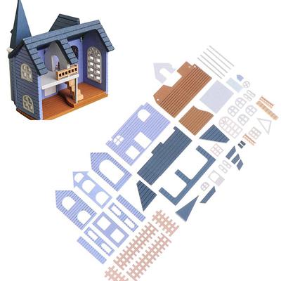 Town Villa Material Bag Model House Assemble Three-dimensional Jigsaw Cabin Suit