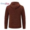 Cozy Up Pullover für Herren, durchgehender Reißverschluss, Fleecefutter, schmal geschnittener Strickpullover mit 2 Fronttaschen