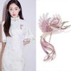High-End Enamel Brooch: Retro Phoenix Perching on Wutong Tree, Perfect for Women's Cheongsam and Suit Accessories in Ancient Style.