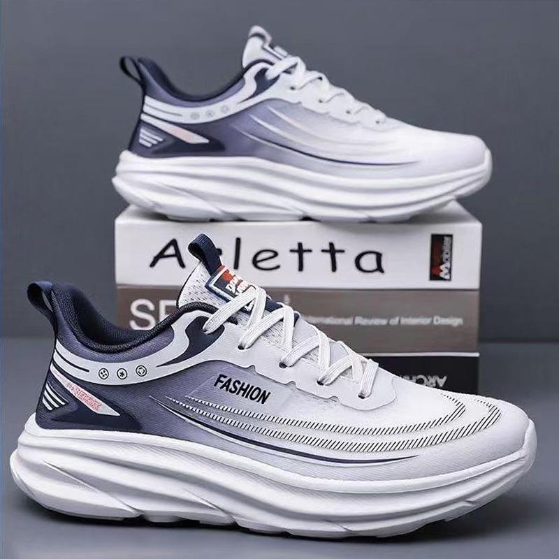 

Fashion 2025 Sport&Runing Shoes Trend Brand Men Comfortable Air-cushion Casual Sneakers Outdoor Breathable Training Shoe Versatile Tenis 45 фиолетовый