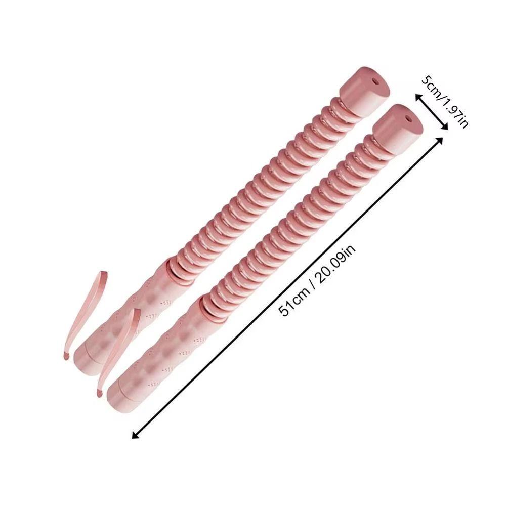 2 Pcs Non-Slip Handle Cordless Battle Rope Adjustable Resistance Power Training Rod Arm Strength