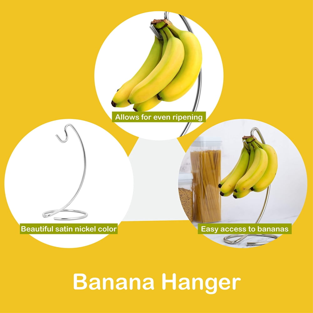 Banana Preservation Shelf Kitchen Desktop Fruit Rack Silver Color
