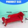 1/12 Miniature Doll House Sofa With Intricate Lookings Antique Design Scale Furniture For Kids Collector Display Figurine