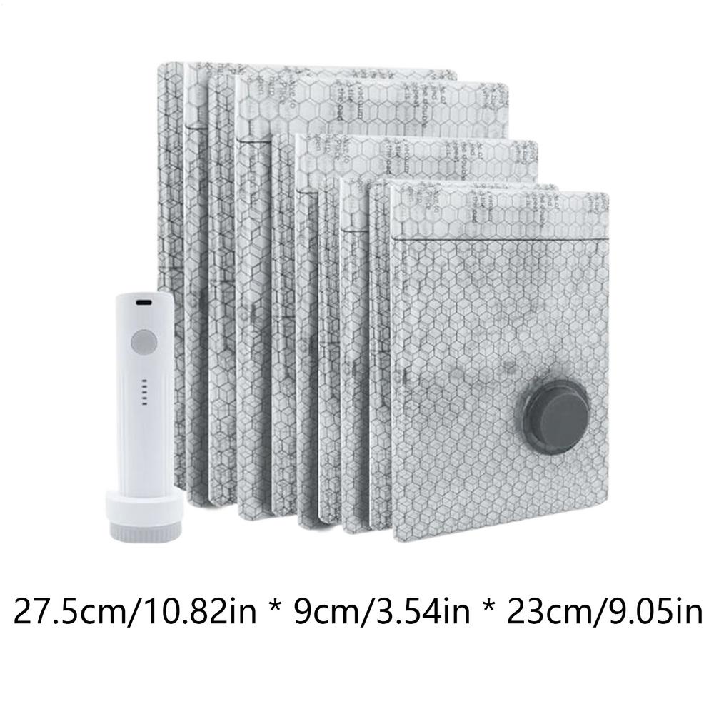 Travel Compression Bags 9 Pieces Space Saving Organizer Vacuum Bags For Clothing Travel For Clothes Blanket Bedding Suitcase 7800₽