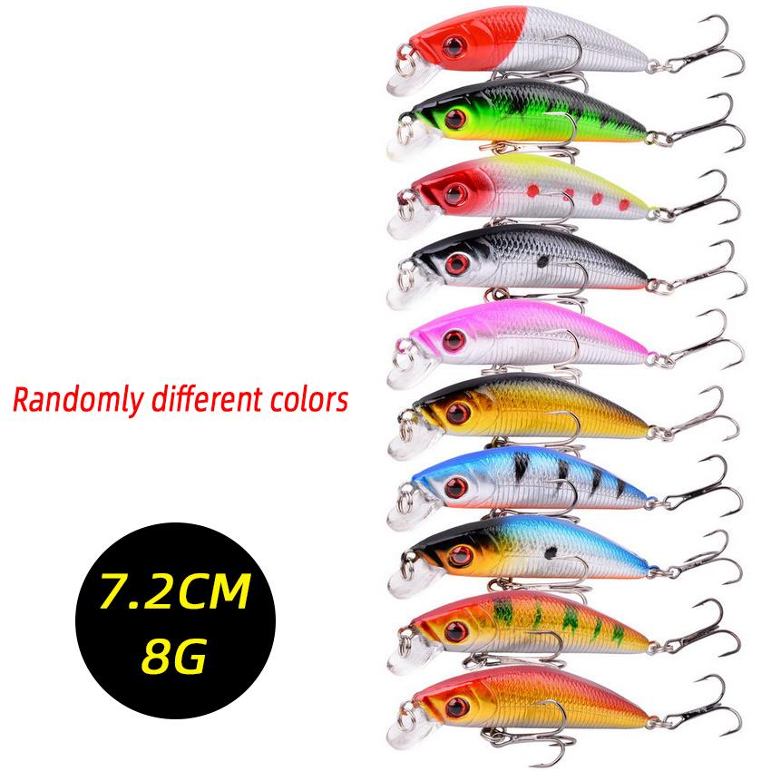 Random Fishing Lure Set High Quality Swimming Bait Minnow Mini Crank Wobble Bait Crankbait Artificial Bait