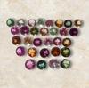 Round Cut Natural Tourmaline 3 MM Size Gemstone, 10 Pcs Multi Tourmaline Lot, Loose Gemstone Lot, October Birthstone For Making Jewelry.