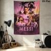 Messi Wall Tapestry Aesthetic Wall Hanging Printed Fabric Blanket Decorative Tapestries For Bedroom Living Room Home Decor