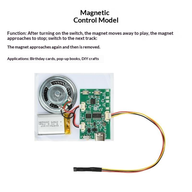 1 ks 8M USB Záznamový Narozeninový Pozdrav Hudební Hlasový Modul Čip Pro Hlasové Audio Hračku Pozdravnou Kartu DIY Záznamový A Přehrávací Modul