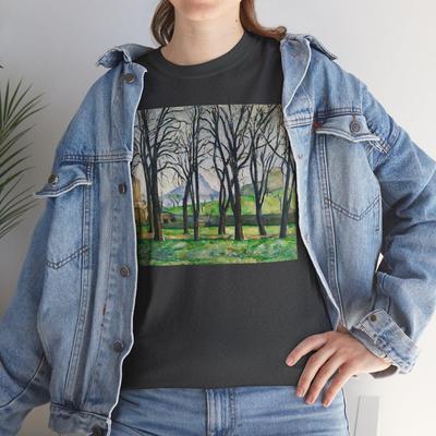 Paul Cezanne Art T-Shirt and Kids Tshirt, Vintage Chestnut Trees Print, Ethically Sourced Cotton