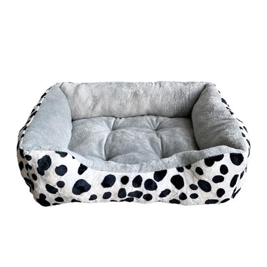 

Cat Sofa Thickened High-Elastic Filling with Heightened Rim Neck Protector Soft Flannel Fabric for All-Season Pet Bed for Cats S білий