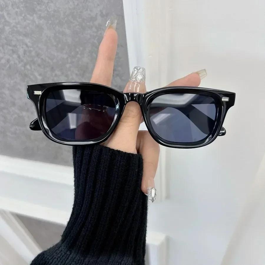 Classic Square Sunglasses Women Men Minimalist Fashion Female Male Retro Casual