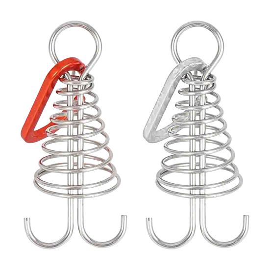 Octopus Deck Peg Spiral Shaped Adjustable Spring Durable Outdoor Camping Octopus Rope Buckle