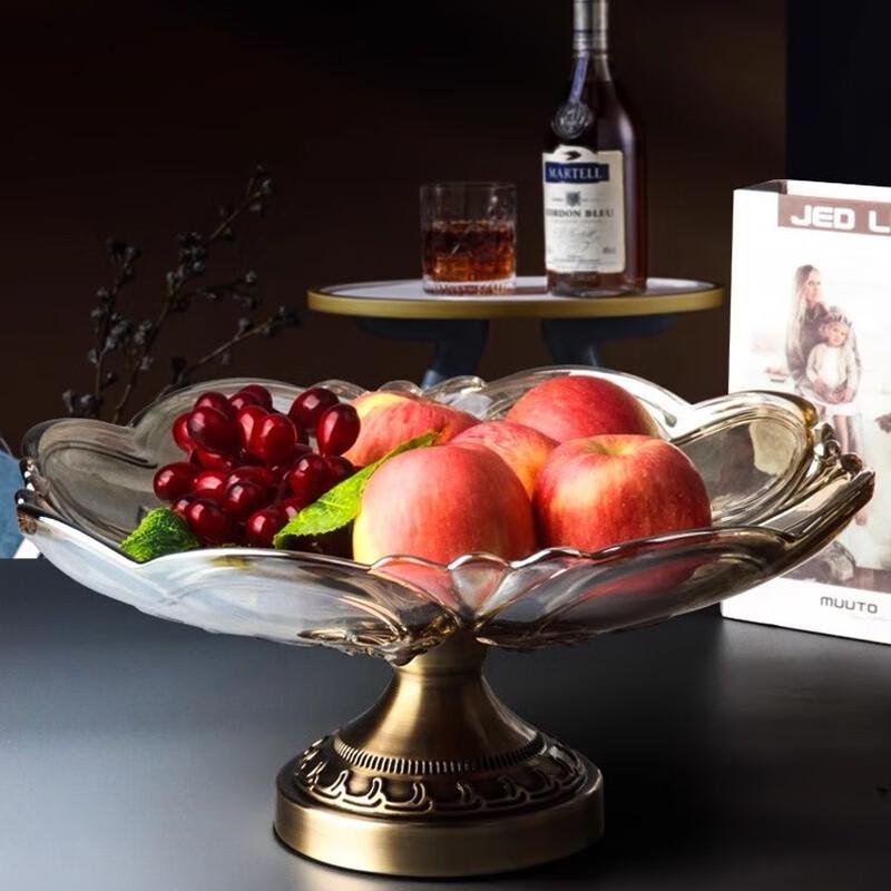 Fulinci European Style Crystal Glass Fruit Platter