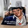 Love Elvis Presley Blanket Durable Comfort Great for Office Chair Bedding Chair All-Season Use Playful Design Birthday Christmas Gift Blanket