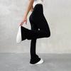 Solid High Waist Hip-Wrapping Elasticated Embossing Trousers Casual Daily Versatile Women Pants