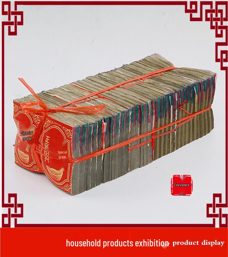 Qingming & Zhongyuan Festival Joss Paper Tin Foil Set with Folded Ingots