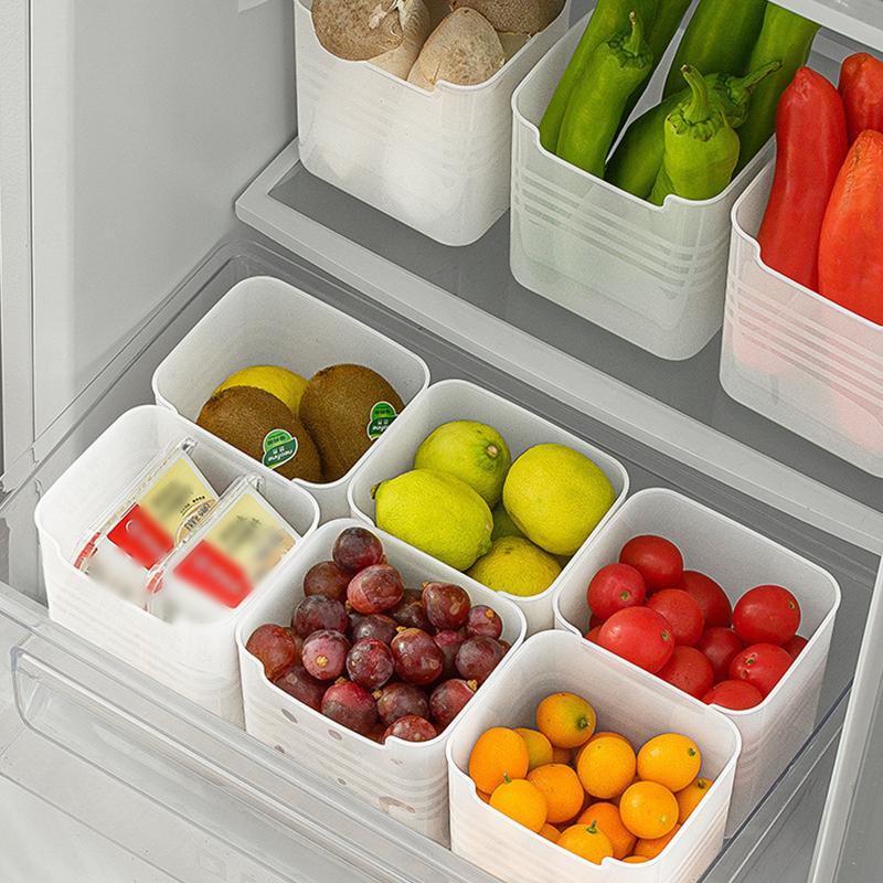 1/6/10/15pcs Multifunctional Refrigerator Storage Box Space-Saving Kitchen Organization Food Sorting Boxes for Fridge Door