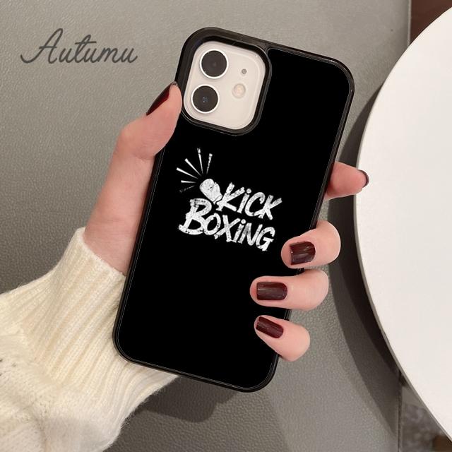 Etui na telefon Box Boks Kick Boks Walka dla iPhone 11 12 13 14 Pro Max mini X XR XS SE 2020 6S 7 8 Plus Galaxy S21 S22 skorupa
