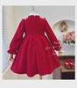 Girls' Winter New Style Chinese Princess Dress: Red New Year Outfit