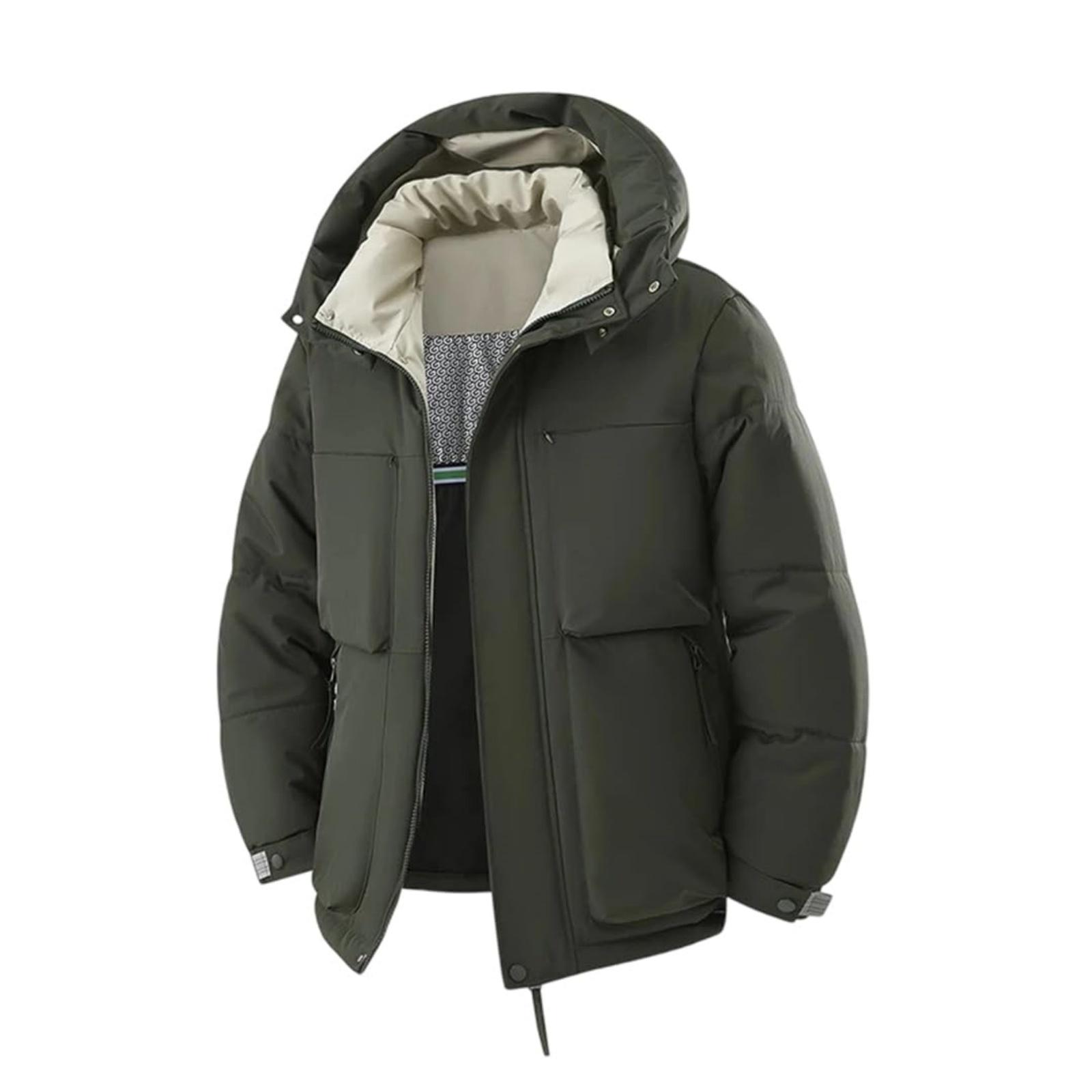 

Men s And Women s Casual Inner And Outer Color-matched Jackets, Men s Waterproof And Cold-resistant Thickened Hooded Cotton Jacket XXXL
