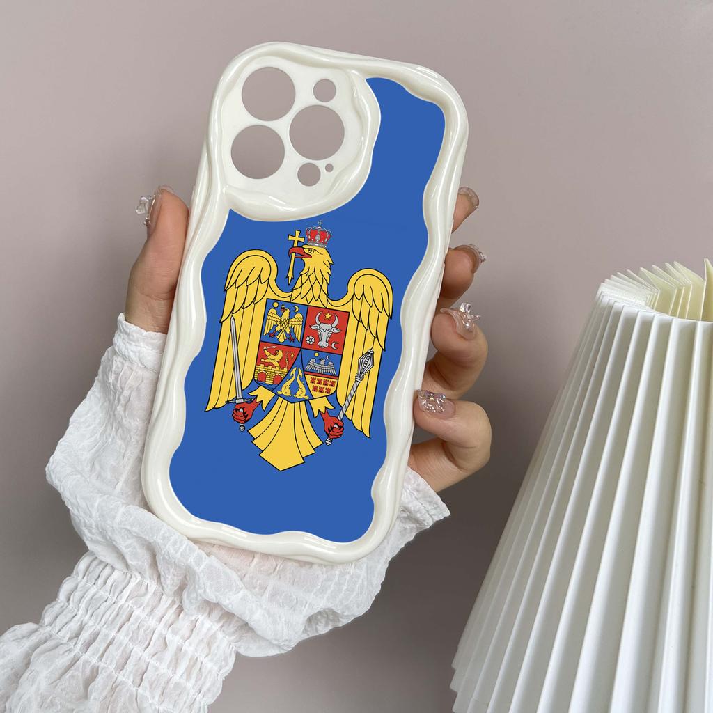 Ae94 Republic of Moldova Flag Protective Phone Cases for Apple iPhone 16 15 14 13 Pro Max 11 12 mini XR 7 8 6s Plus XS Max SE Wave TPU Back Cover