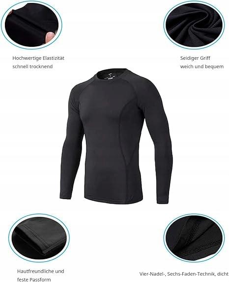 Buykud Thermal Underwear Set Black Size 122-128 Cm