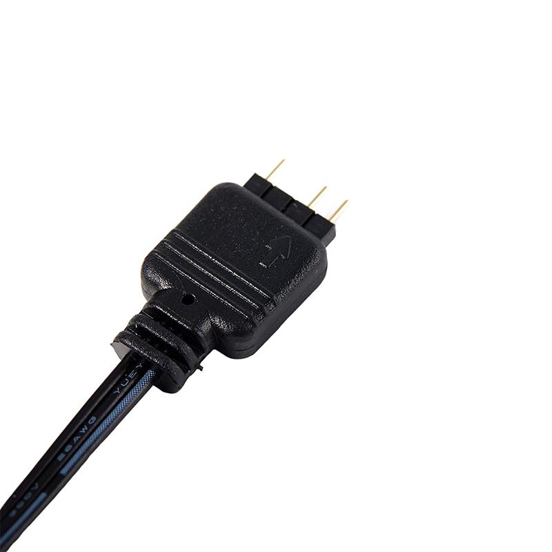 Coolmoon Adapter Cable For 5V 3-Pin Argb Interface Devices Compatible With Argb Led Strips