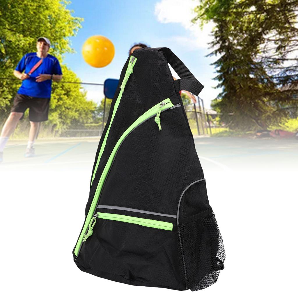 Tennis Sling Bag with Shoulder Strap Versatile Portable Breathable Tennis Racket Bag for Men Women Sports Travel