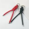Handcrafted Triangular PU Leather Rope Keychain Lightweight Keyring Ornament Decors For Everyday Use or Travel
