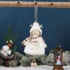 Angel Christmas Plush Girls Pendant Xmas Ornament Antler Plush Doll Pendant Party Supplies Photographic Props