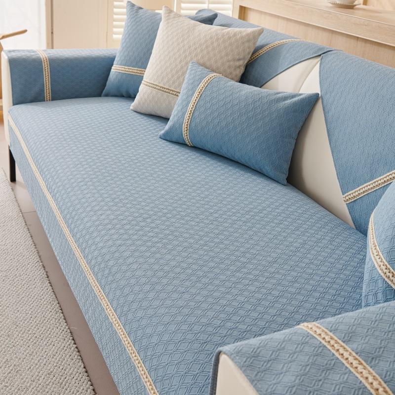 Light French Cream Blizzard Neil Sofa Cushion Universal In All Seasons Simple Non-Slip Dust-Proof Cushion Sofa Cover Cover