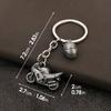 1pc Sporty 3D Motorcycle Helmet Keychain Durable Zinc Alloy Metal Ring & Chain Pendant Gift for Motorcycle Enthusiasts, Motorcycle Accessories