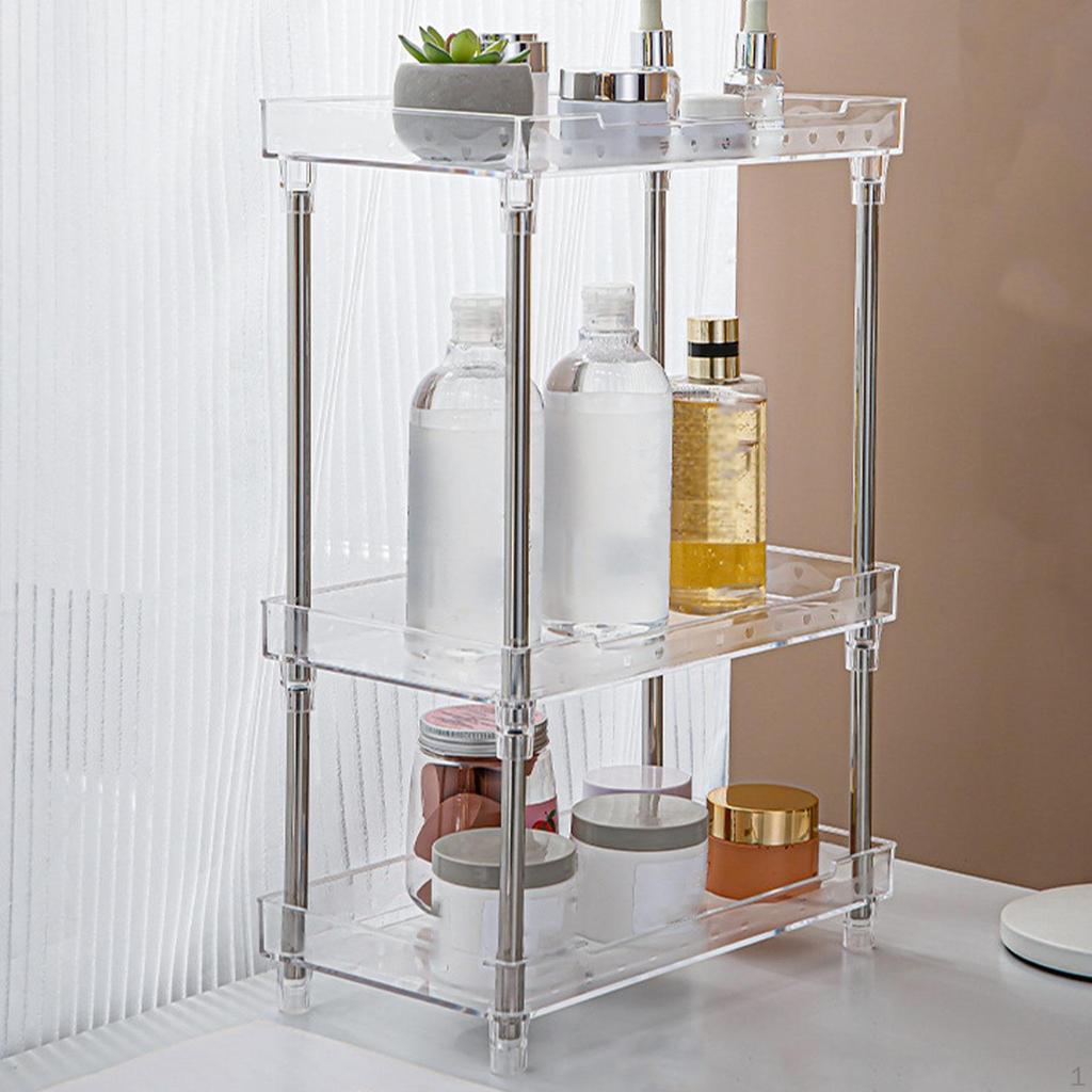 Badezimmer-Arbeitsplatten-Organizer, Make-up-Organizer, Hautpflege-Regal, stehend