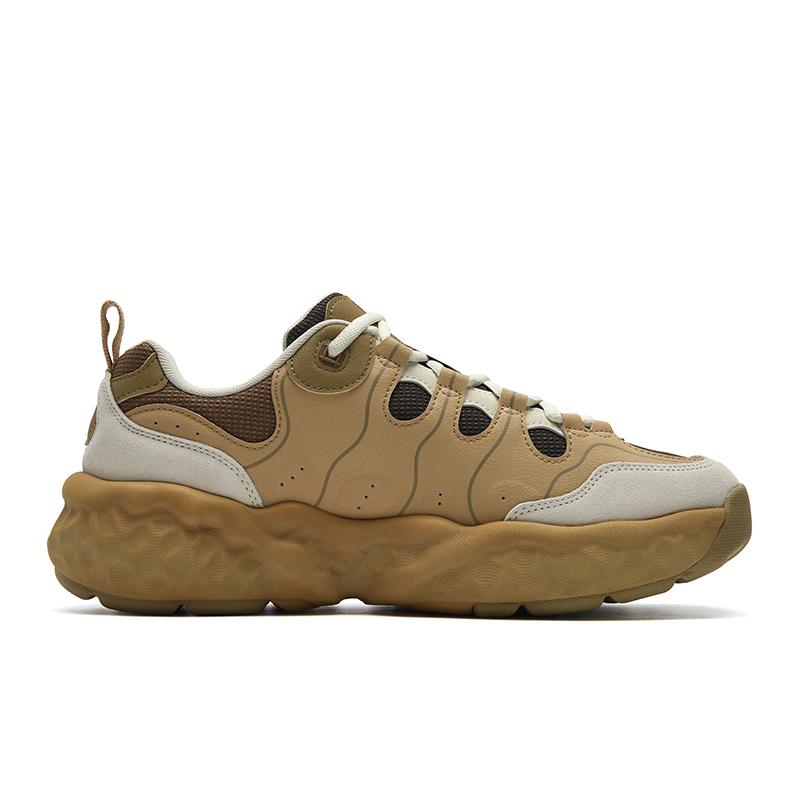 FILA MUFFIN Cushioning Abrasion Resistant Lightweight Low top Casual Shoes Men's Brown White F12M541106FTW