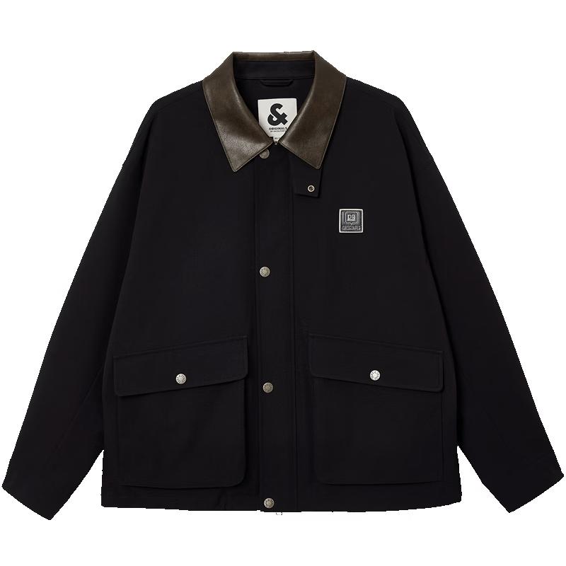 Мужская водоотталкивающая куртка свободного кроя Jack  Jones 226121058 L чёрный