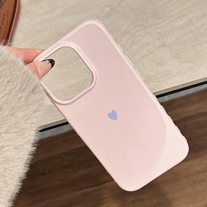 Jednoduchý červený milostný srdíčko měkký TPU kryt na telefon pro iPhone 17 Air 16 14 13 12 11 Pro Max 7 8 Plus Kryt pro iPhone 16E 15 Pro