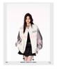 Women's American Star Embroidered Color Block Baseball Jacket – Spring/Fall