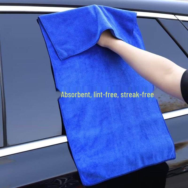 Super Absorbent 420g Microfiber Car Wash Towel - Thick, Large Size for Effective Cleaning