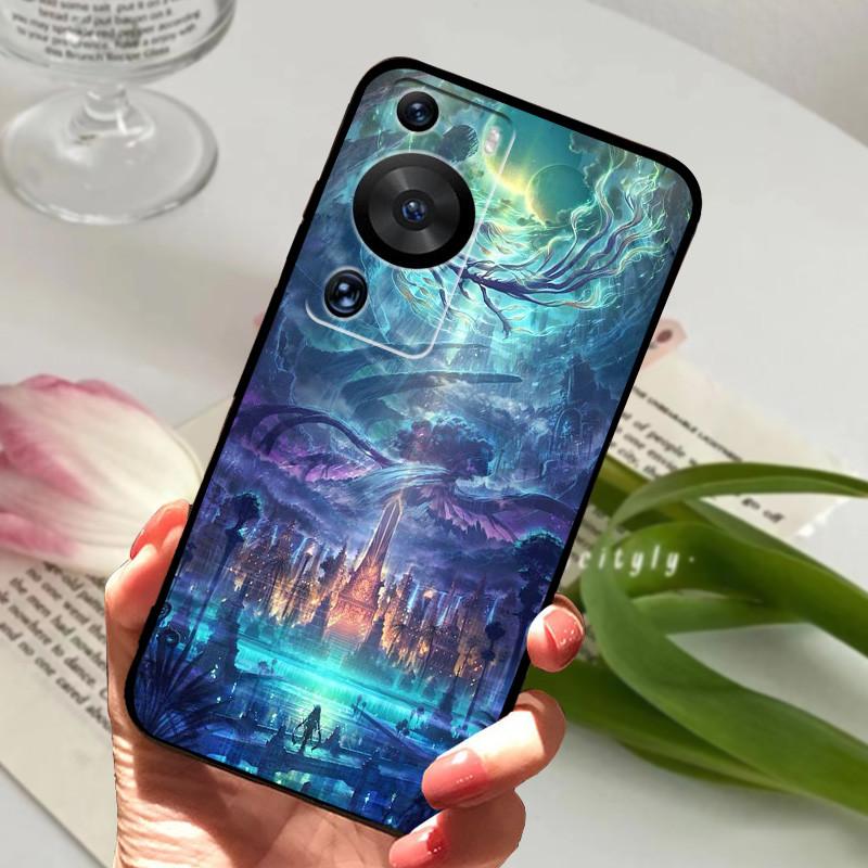 For Huawei P60 Case Soft Silicone TPU Phone back Cover For Huawei P60 Pro Cases Animal Bumper For HuaweiP60 P60Pro Protective