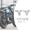 Motorcycle Rear Footrest Bracket Pair Replacement Set with Metal Passenger Peg Mounts and Installation Hardware for Highway 93-23 Models